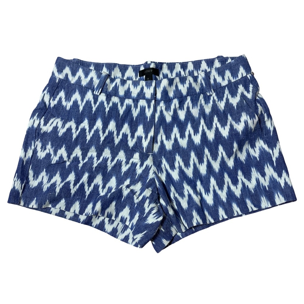 J Crew Navy and White Zigzag Women's Shorts